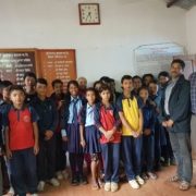 20157979_1357241761040437_5854791206510677425_o School students in uniform with a Rotarian in their classroom