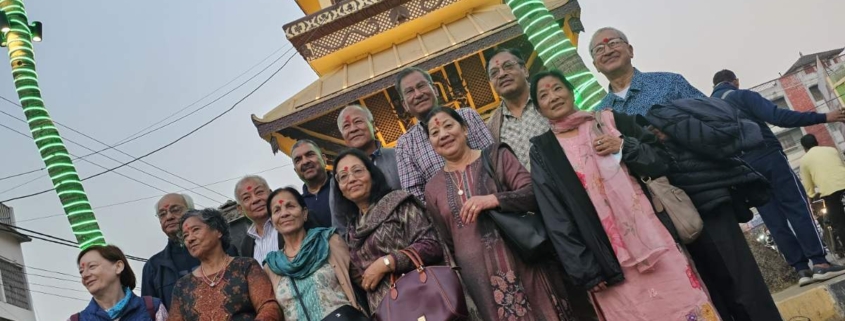 Rotary Club of Patan members during their Birgunj outreach visit in December 2024