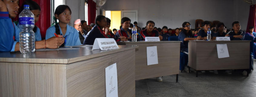 School teams participating in the heart-health quiz contest