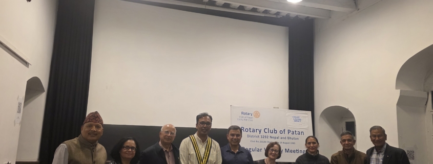 Members and guests of the Rotary Club of Patan at the World Polio Day meeting, Yala Maya Kendra, 26 October 2026.